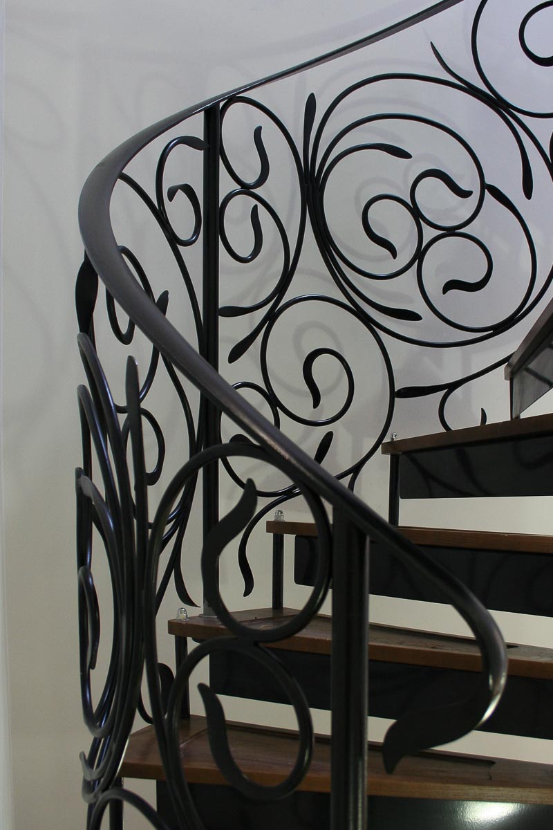 Creative Wrought Iron Spiral Staircase Railings